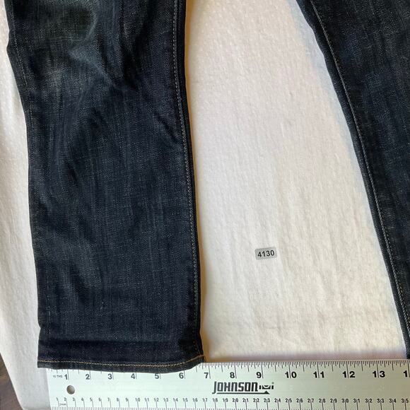 American Eagle Outfitters Women Cropped Jeans size 8 R Blue Mid Rise Stretch - Picture 6 of 11